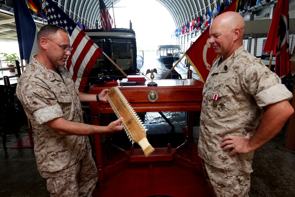 Master Gunnery Sgt. Werthmann's retirement ceremony