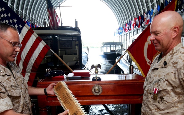 Master Gunnery Sgt. Werthmann's retirement ceremony