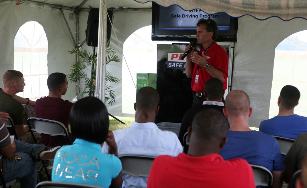 Marines, sailors get schooled by the Richard Petty Driver Experience