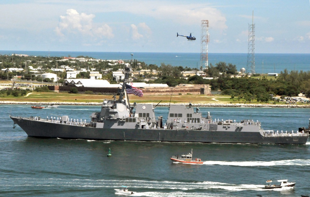 Arriving at Naval Air Station Key West