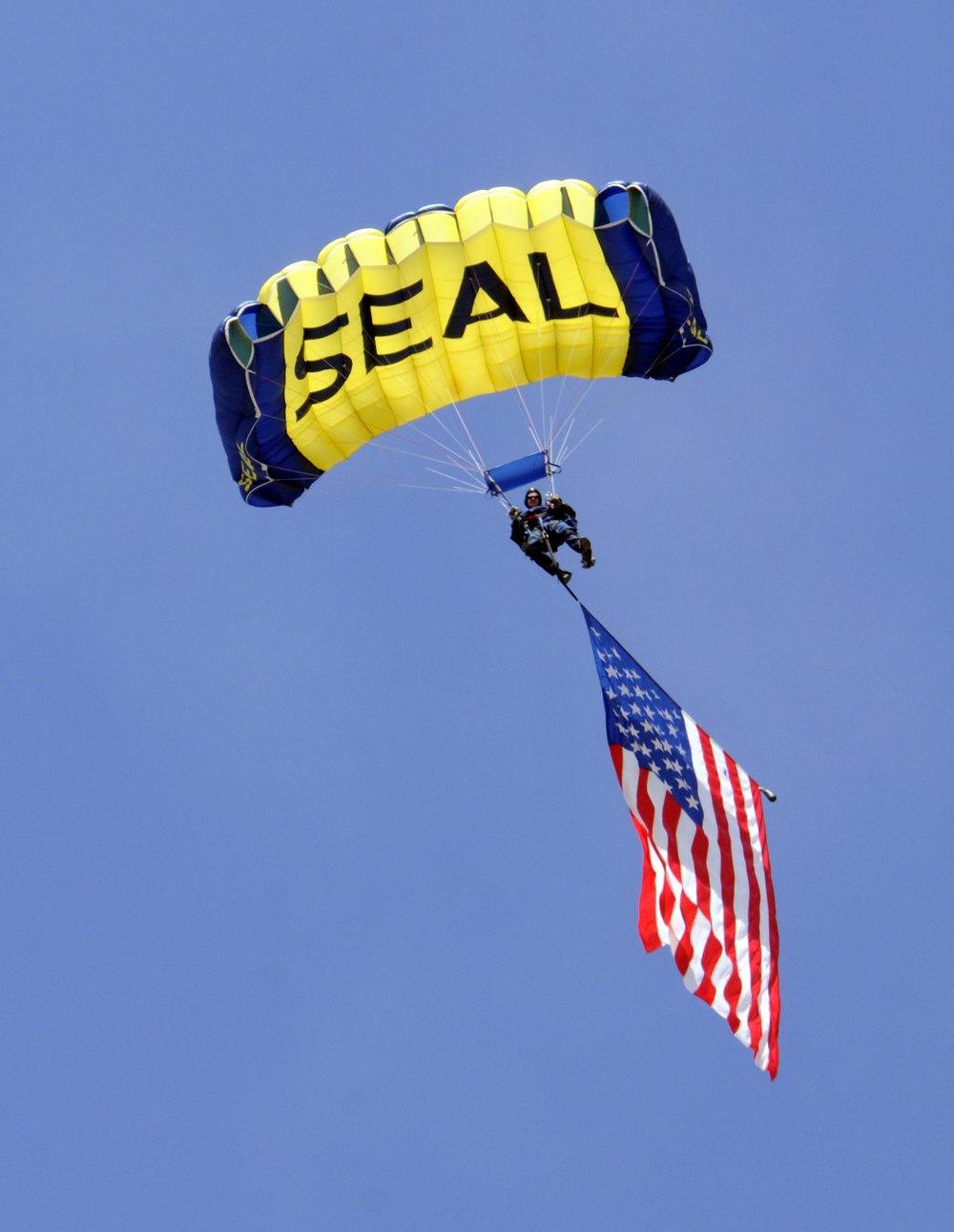 Leap Frog flies flag during Coronado Speed Festival