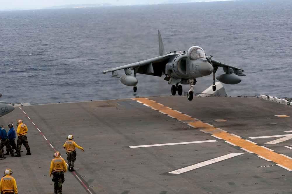 Flight deck aboard USS Essex