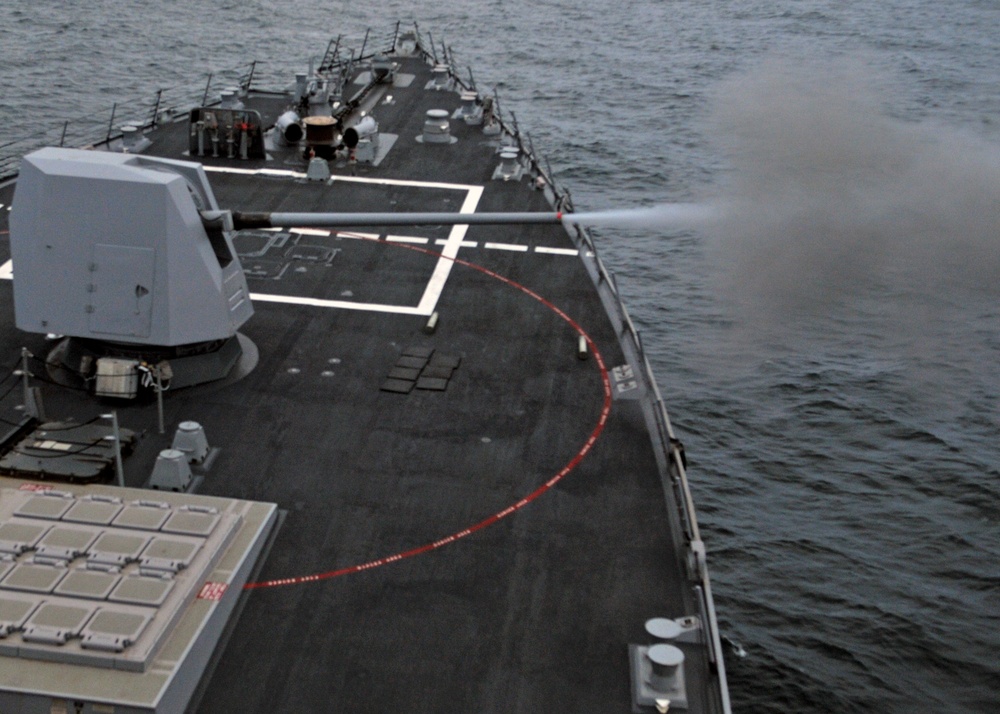 USS Halsey live fire exercise