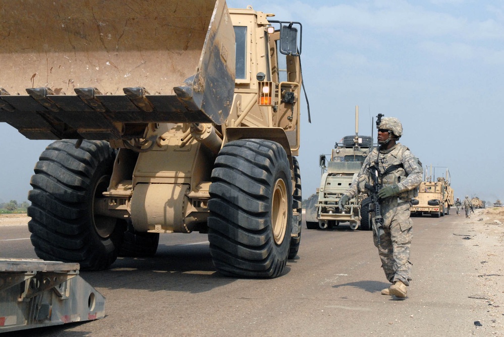 US Forces clear roads for drawdown