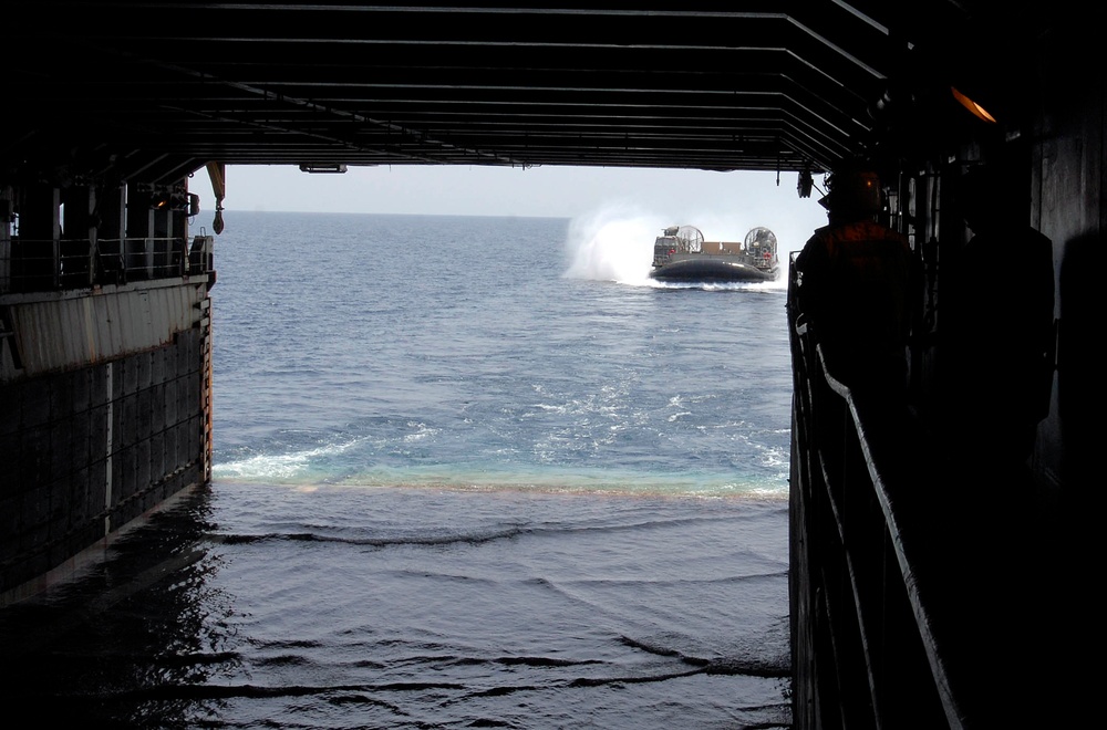 USS Whidbey Island action