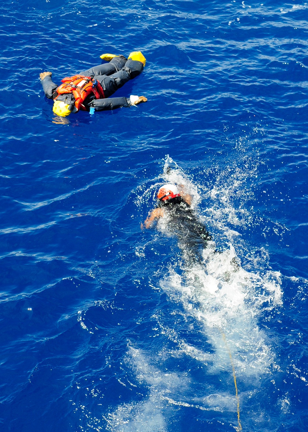 USS Denver crash and salvage endurance training