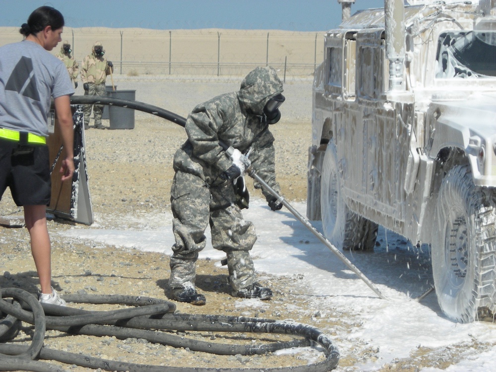 Chemical, Biological, Radiological, and nuclear company performs training