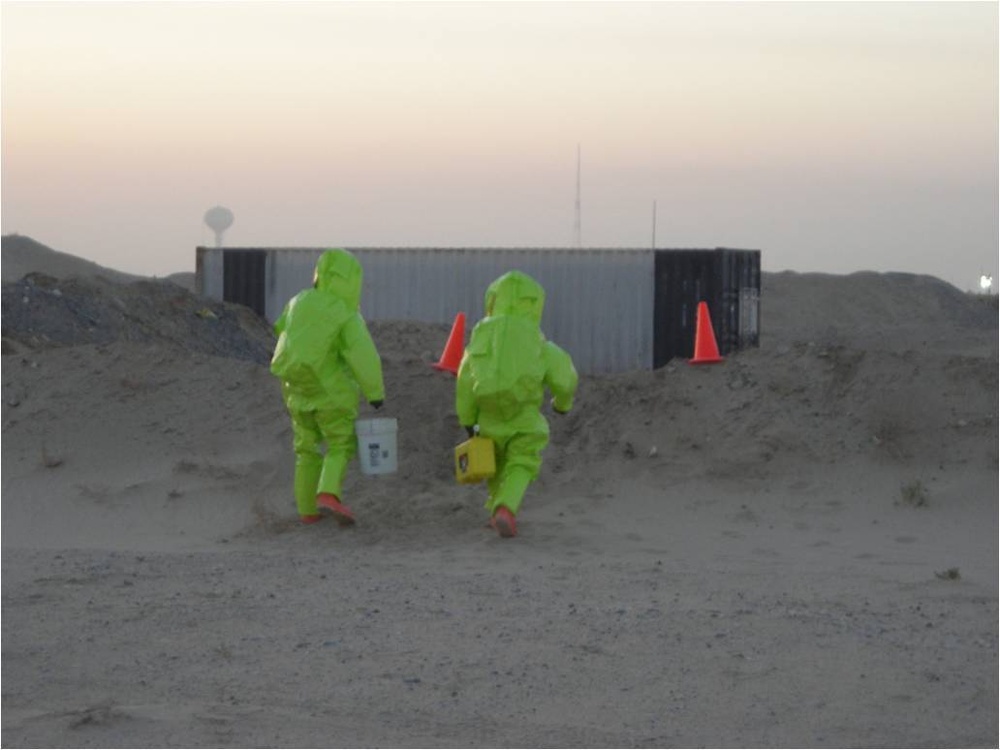 Chemical, Biological, Radiological, and nuclear company performs training