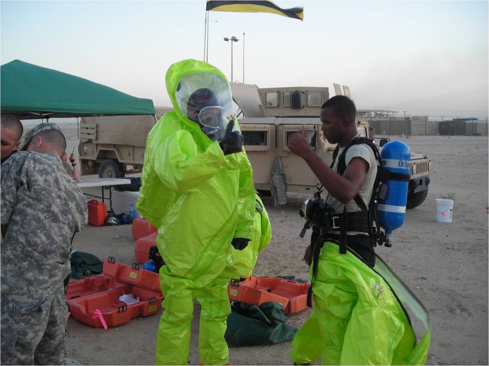 Chemical, Biological, Radiological, and Nuclear Company performs training