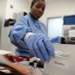 Laboratory tech keeps blood flowing