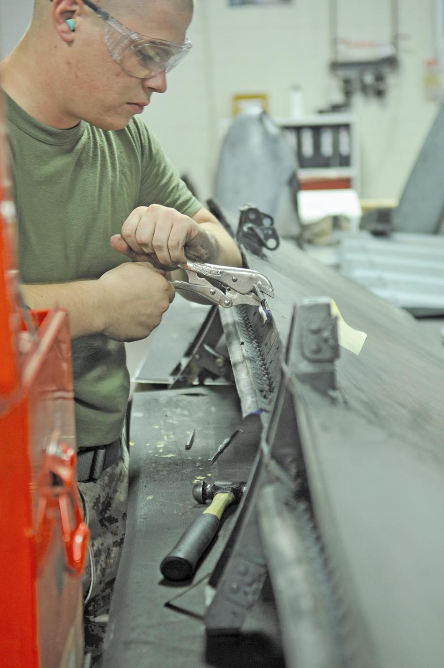 The anatomy of aviation logistics support: MALS-13 airframe mechanics keep aircrafts in shape