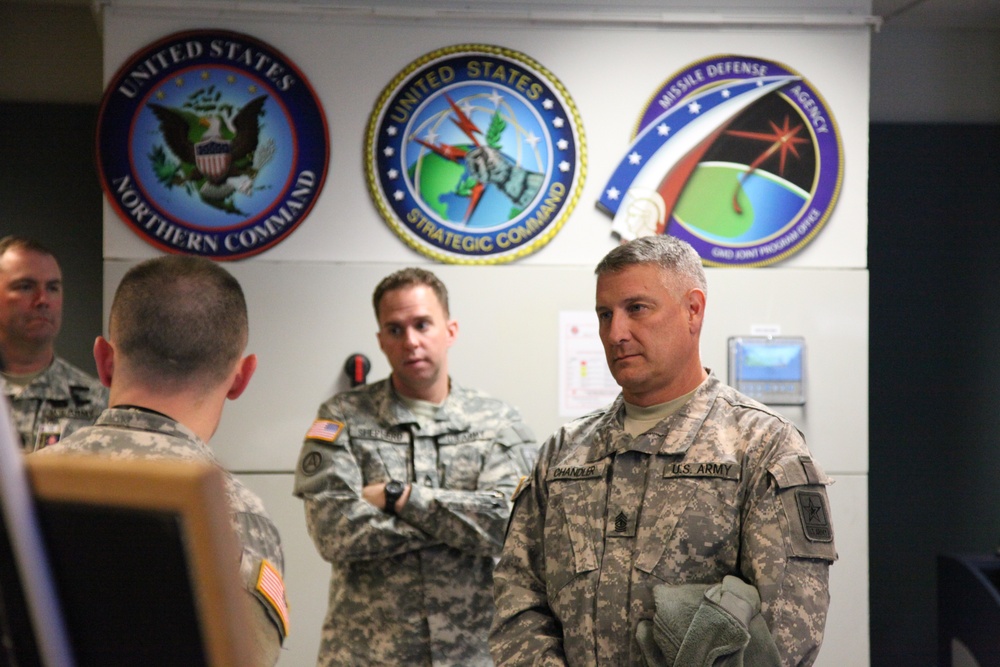 SMA Chandler meets troops with the Missile Defense Agency, Alaska