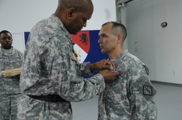 Command sergeant major receives Legion of Merit medal