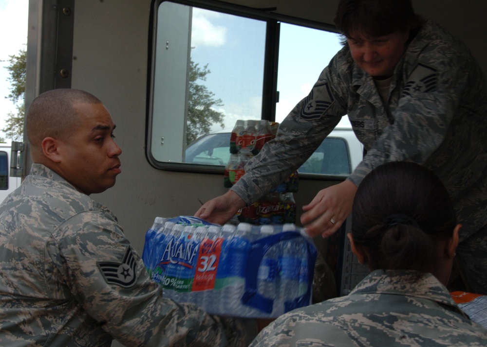 Airmen bring supplies
