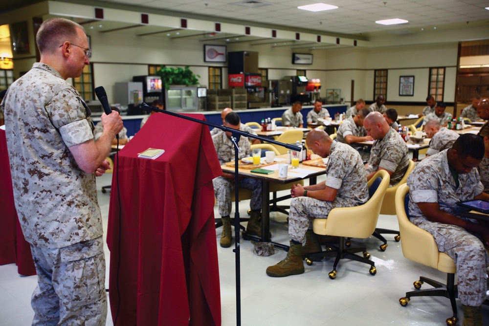 Marines, sailors gather for prayer breakfast
