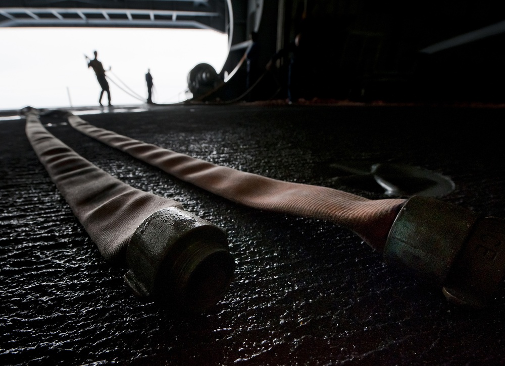 USS Carl Vinson in the Pacific Ocean