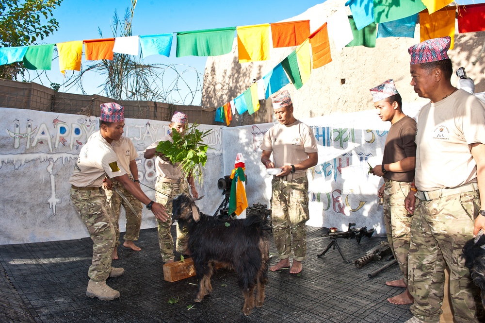2 Royal Gurkha Rifles celebrate Hindu festival Dashain