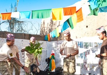 2 Royal Gurkha Rifles celebrate Hindu festival Dashain