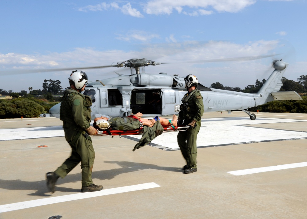 Search and rescue training at Naval Medical Center San Diego