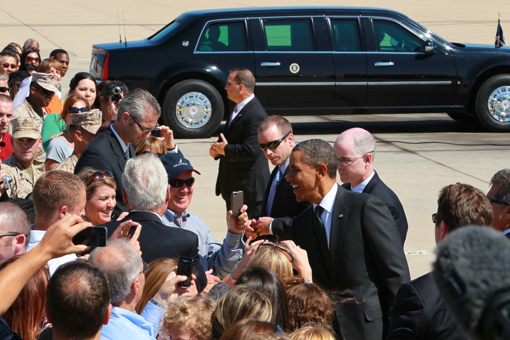 President Obama visits MCAS Miramar