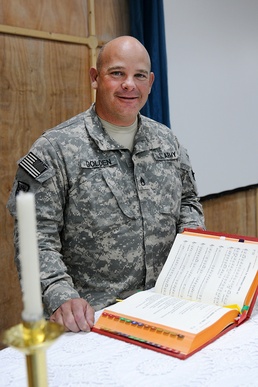 Faithful follower ministers to deployed Soldiers