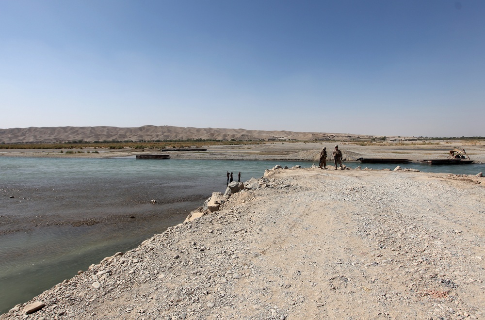 7th ESB drives Helmand River causeway completion