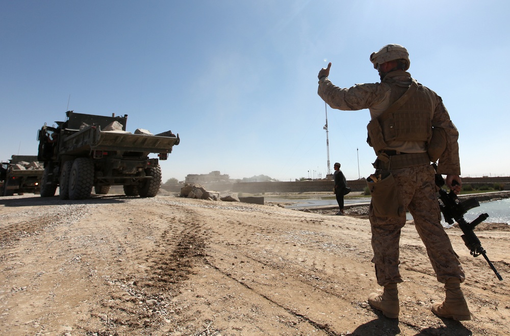 7th ESB drives Helmand River causeway completion