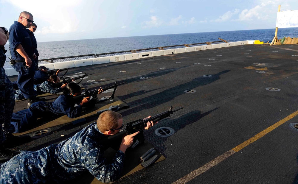 USS Mesa Verde in the Mediterranean Sea