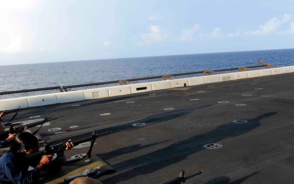 USS Mesa Verde in the Mediterranean Sea