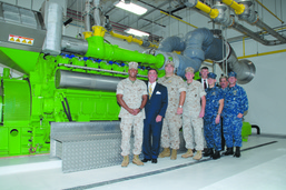 Officials flip switch for base’s landfill gas-to-energy plant