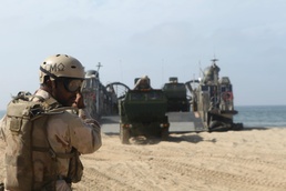 Marines storm beach during Dawn Blitz