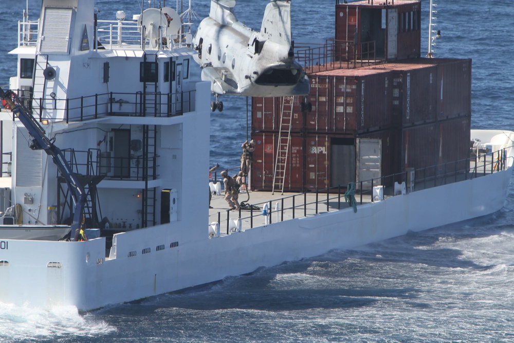 MEU Marines retake simulated pirated vessel