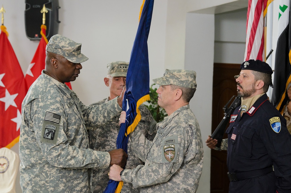 Lt. Gen. Caslen assumes command of NTM-I, leads OSC-I to strengthen ISF