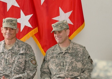 Lt. Gen. Caslen assumes command of NTM-I, leads OSC-I to strengthen ISF