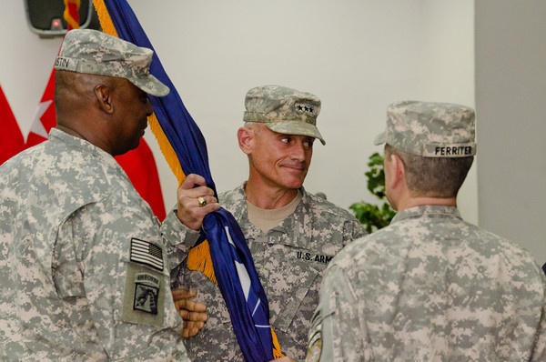 Lt. Gen. Caslen assumes command of NTM-I, leads OSC-I to strengthen ISF