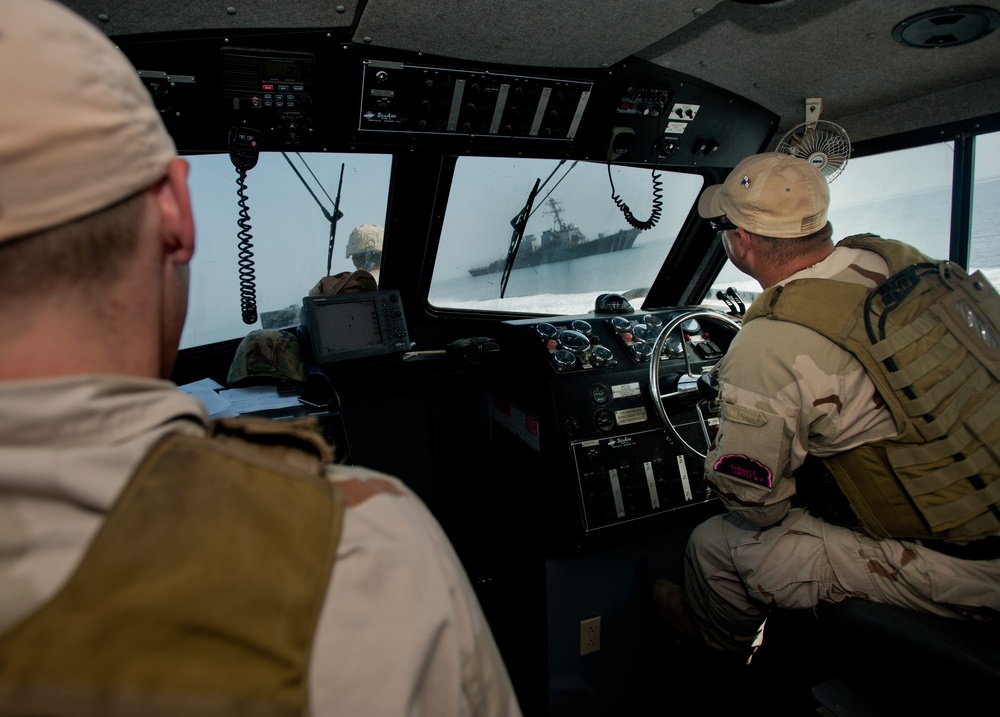 Escorting the USS Carney safely