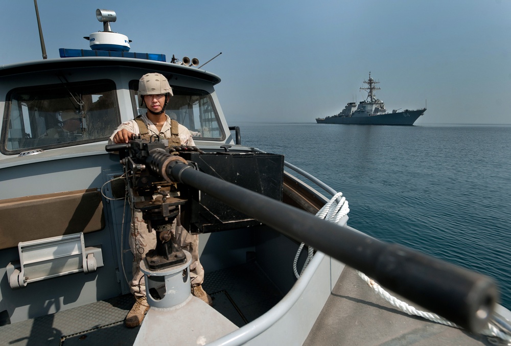 Escorting the USS Carney safely