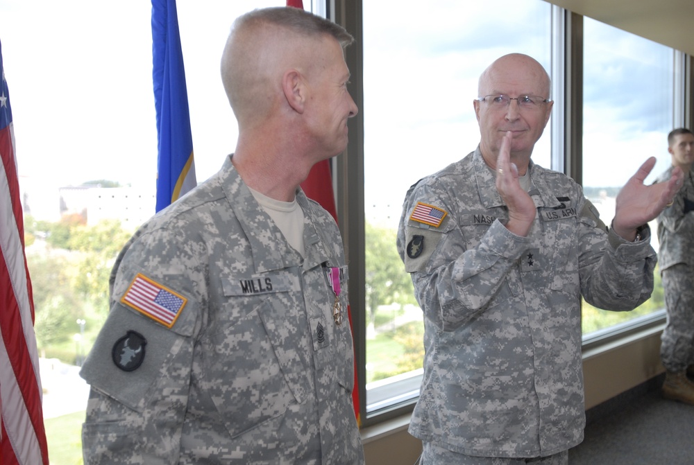 State Command Sgt. Major Scott Mills retires
