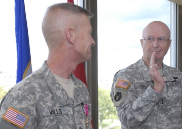 State Command Sgt. Major Scott Mills retires