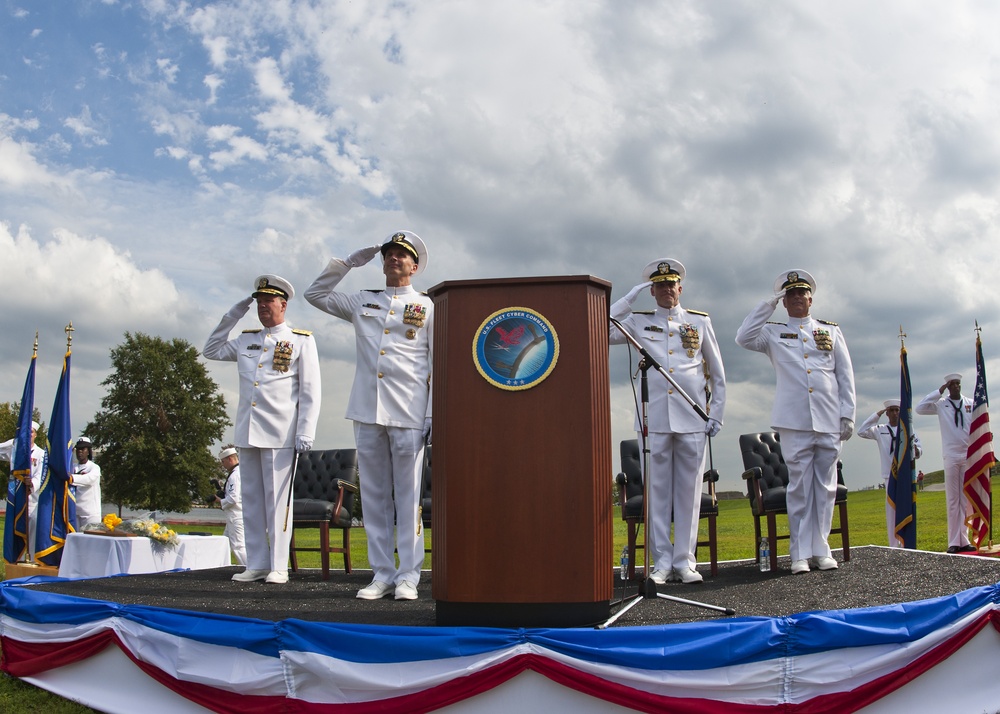 U.S. Fleet Cyber Command/U.S. 10th Fleet change of command ceremony