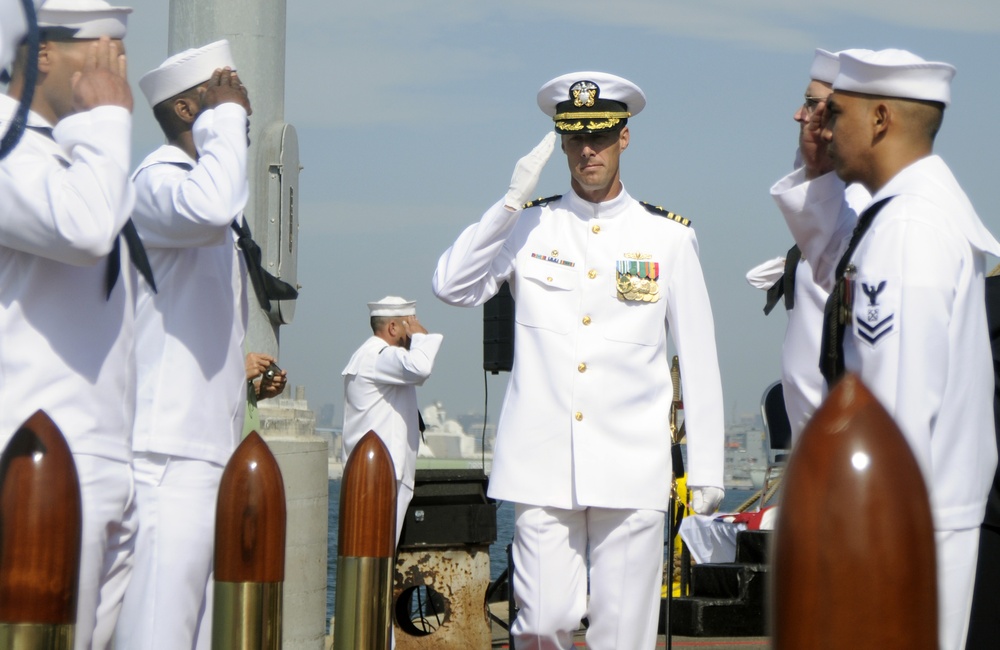 USS Cleveland decommissioning ceremony