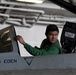 USS Abraham Lincoln sailor rides in F/A-18F Super Hornet