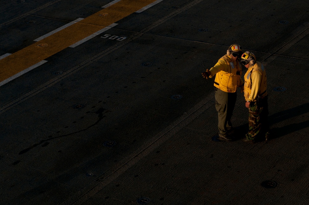 USS Essex sailors prep for flight operations