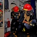 USS Halsey firefighting training exercise