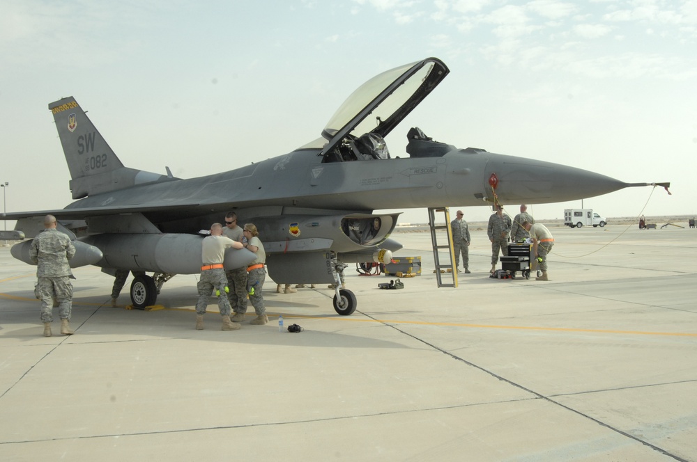 The first planes arrive