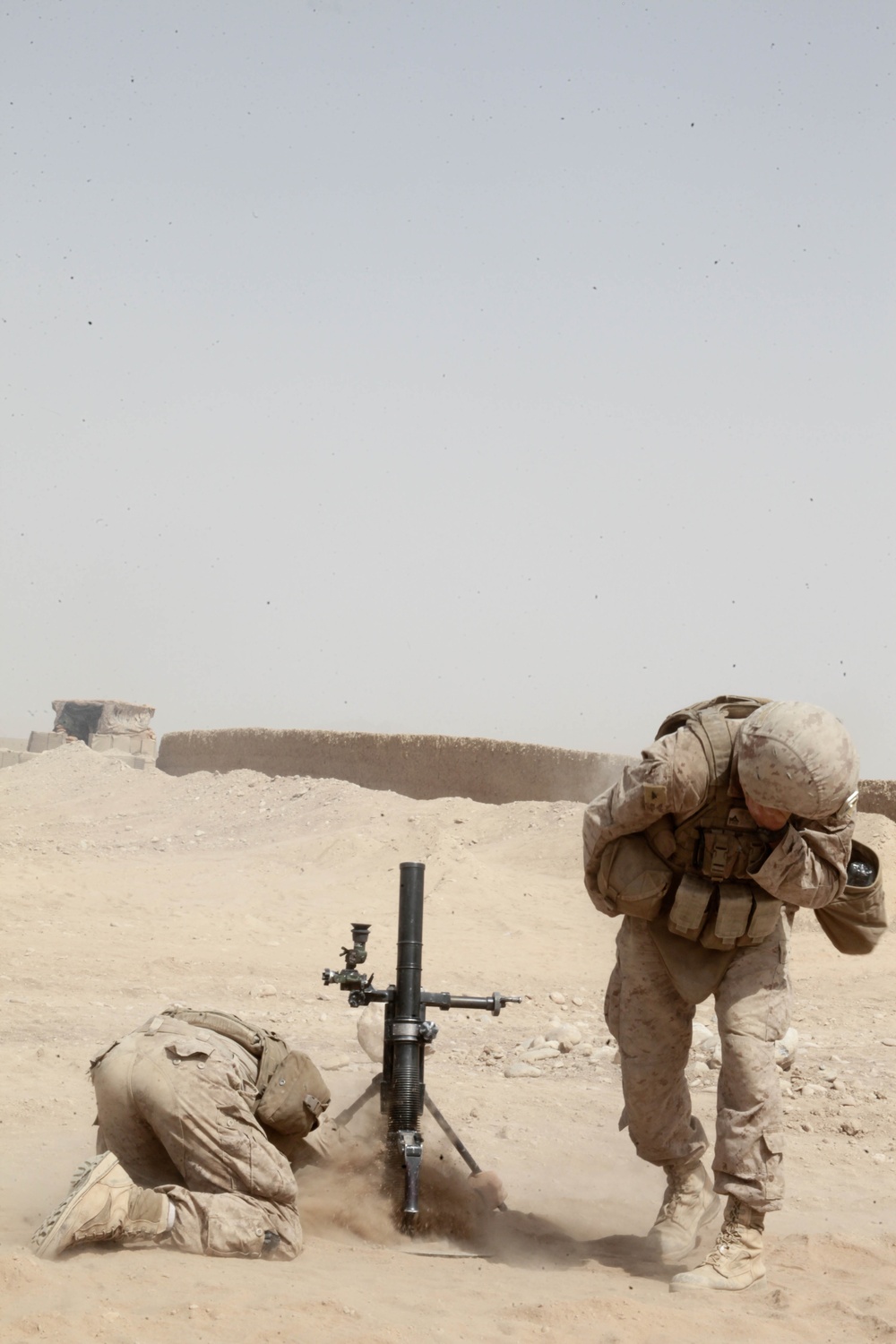 Security patrol in Sangin