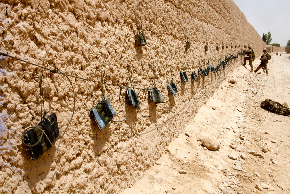 Security patrol in Sangin