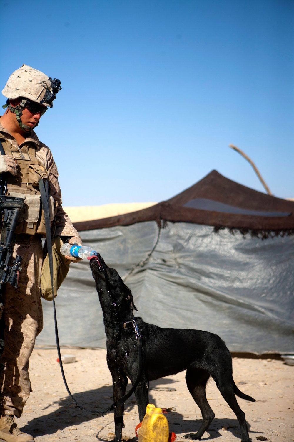 Security patrol in Sangin