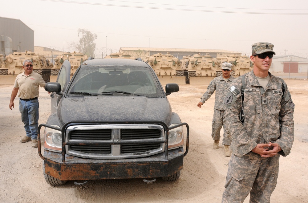 Soldiers of the 4th BSTB provide security for contractors