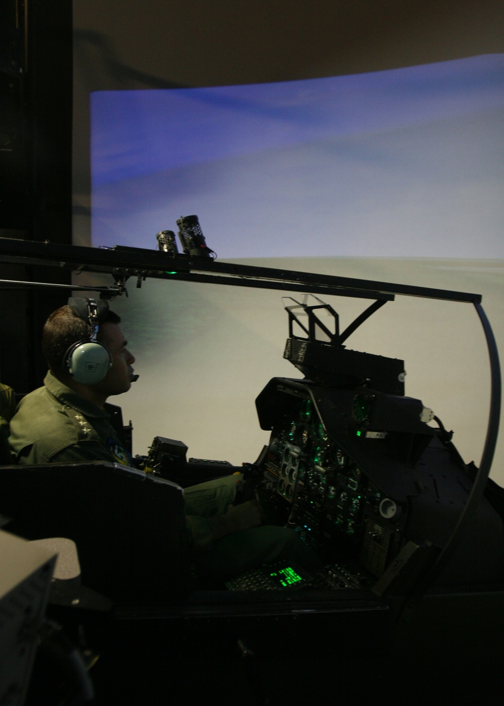 Turkish pilots practice on New River simulators